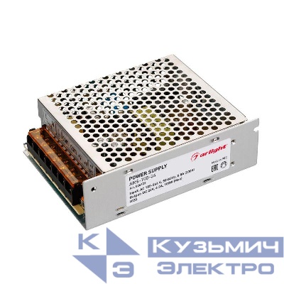 Блок питания ARS-100-24 24В 4.2А 100Вт IP20 сетка 2 года Arlight 026123