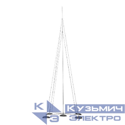 Мачта молниеприемная d40мм L12000 AL/NI EKF lp-l12000