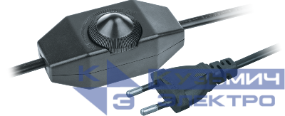 Шнур 61 603 NPS-FS02-170-2х0.5-BL 1.7м с диммир. выкл. черн. Navigator 61603