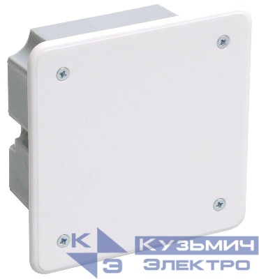 Коробка распаячная СП 92х92х45 КМ41021 для полых стен (с саморезами метал. лапки. с крышкой) IEK UKG11-092-092-040-M