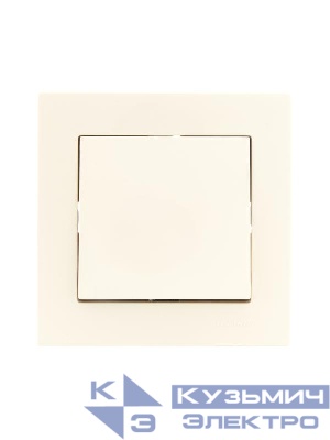 Рамка 1-местн. горизонт. VESNA кремов. LEZARD 742-0300-146