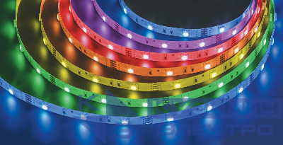 Лента светодиодная 71 444 NLS-5050RGB30-7.2-IP20-12В-Pro R5 7.2Вт/м (уп.5м) Navigator 71444