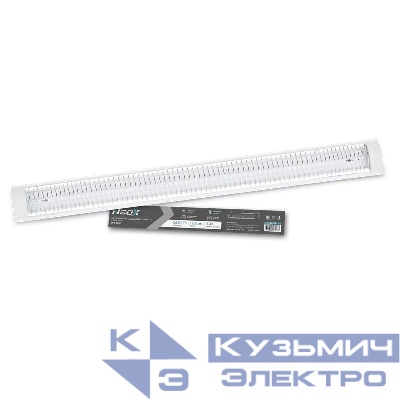 Светильник под светодиодную лампу SPO-405R 2xLED-Т8-1200 с решеткой G13 1200мм IP40 NEOX 4690612061177