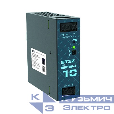 Источник питания ВЕКТОР-А-БП-1AC/24DC/10 СТЭЗ 50100003