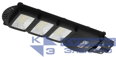 Светильник 60Вт 5000К IP65 1000лм консольный на солнечной батарее SMD с датчиком движения ПДУ Эра Б0046801
