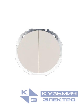 Выключатель 2-кл. СП OSEN 10А IP20 механизм сл. кость LEZARD 743-9088-101