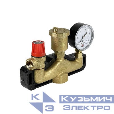 Группа безопасности латунная классик в теплоизоляции3 бар (10) К VALFEX VF.461.0.3P