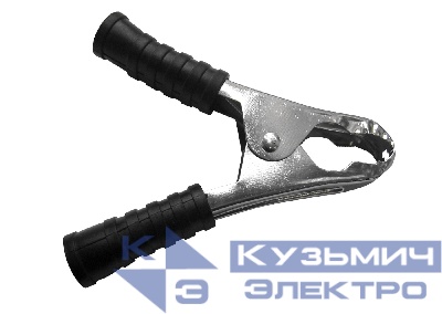 Зажим "крокодил", 100A, черный, L=108±5мм, NETKO Optima