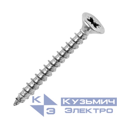 Саморез универсальный острый с потайной головкой 4.5х35 цинк (уп.1000шт) Промрукав PR08.8738