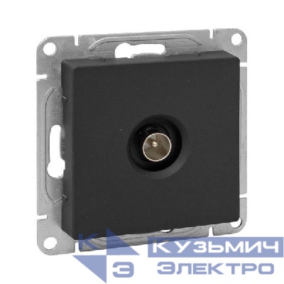 Розетка телевизионная TV 1-м СП Эпика механизм черн. EKF UP1-SOB-TV-1