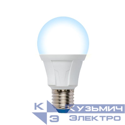 Лампа светодиодная LED-A60 12W/6500K/E27/FR/DIM PLP01WH Яркая 12Вт матовая 6500К холод. бел. E27 диммир. (упак. картон) Uniel UL-00004288