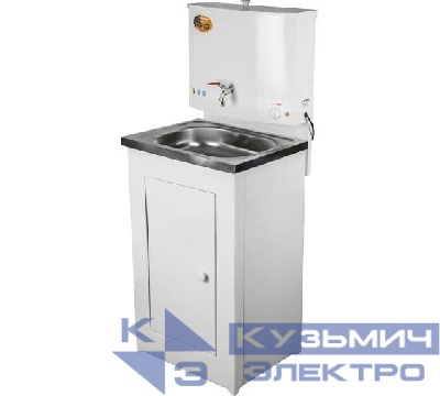 Умывальник дачный ЛЮКС с подогревом нерж. мойка бел. Вихрь 74/4/1
