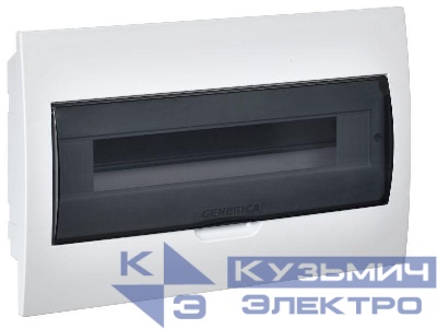 Бокс ЩРВ-П-18 мод. встраив. пластик IP41 GENERICA MKP12-V-18-41-G