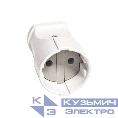 Розетка переносная 10А 250В без заземл. бел. UNIVersal А115