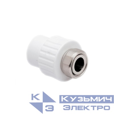 Муфта с накидной гайкой PPR 20х3/4 бел. RTP 10697