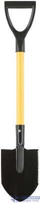 Лопатка туристическая 160х215х760мм с метал. черенком и V-ручкой 77234