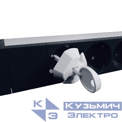 Набор заглушек блокировочных для блоков распр. питания (PDU) нем. стандарт плюс ключ (уп.6шт) Leg 646890