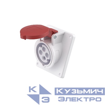 Розетка СП 32А 400В 4п 3P+E IP44 с наклоном DKC DIS4133266