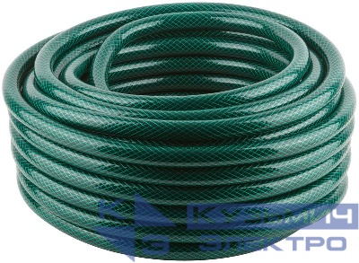 Шланг поливочный трехслойный армированный 3/4дюймх1.5ммх25м зел. КУРС 76308