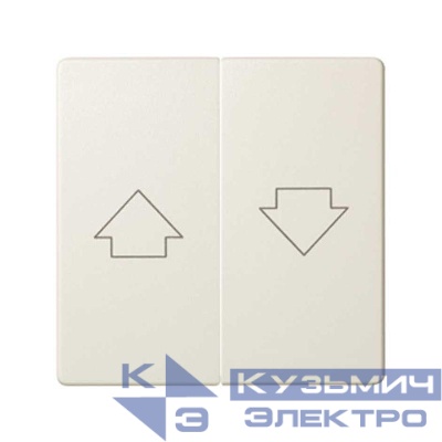 Клавиша двойная Simon82 для жалюзи (75332-39) сл. кость 82028-31