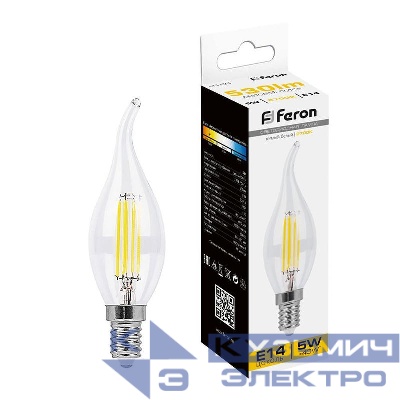 Лампа светодиодная LB-59 5Вт 2700К E14 230В FERON 25575