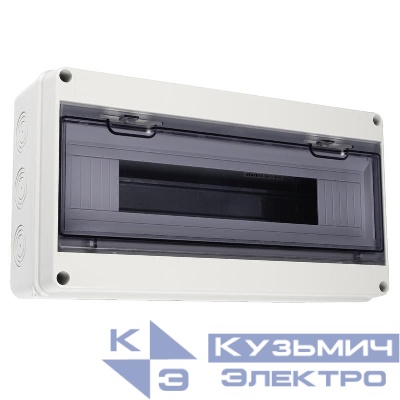 Бокс модульный накладной PDB/W 4018 GR (ЩРН-ПГ-18) IP65 пластик. Pro JazzWay 5072121