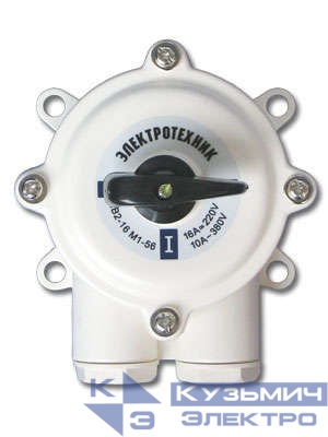 Выключатель пакетный ПВ2-16А М1 в пл. корп. IP56 Электротехник ET001802