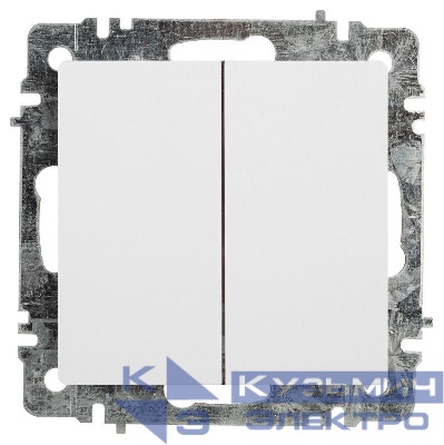 Переключатель 2-кл. СП Accent 6-107-01 10А IP20 250В AL/CU бел. Intro Б0063554