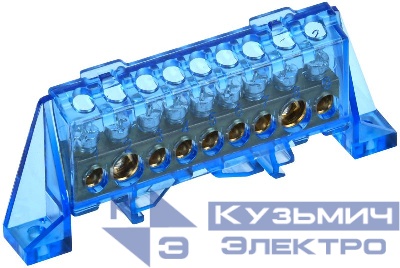 Шина нулевая N в комб. изол. "Стойка" 8х12-9-С TEKFOR IEK TF-NN20-09-DP-K07
