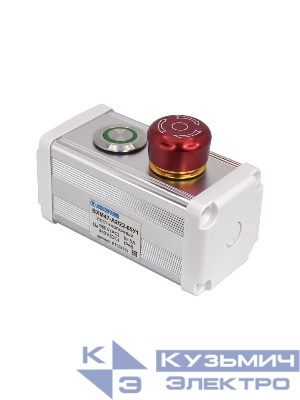 Пост управления BXM47-A2/22-65У1 1 цилиндрическая кнопка 1C1NO1NC зел. + 1 грибовидная кнопка с фиксацией 1C1NO1NC красн. Электротехник ET024781