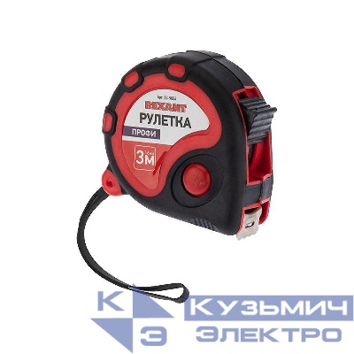 Рулетка измерительная Профи 3мх16мм прорезиненный корпус Rexant 12-9004