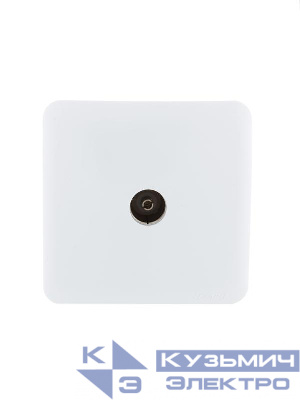 Розетка телевизионная оконечная TV 1-м ОП Viola бел. LEZARD 751-0200-130