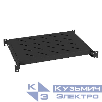 Полка 19дюйм выдвижная для шкафов и стоек JE05-600-BK глубиной 600мм черн. (RAL 9004) Cabeus 8630c