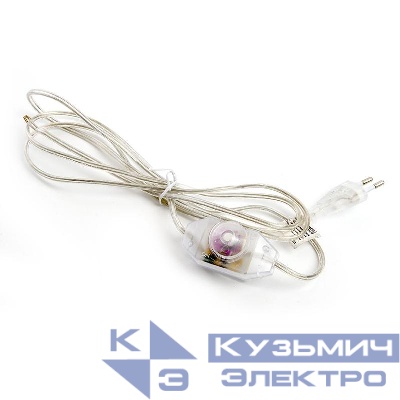 Шнур сетевой с диммером 230В 2м прозрачн. DM103-200Вт FERON 23058