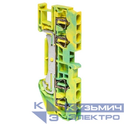 Колодка клеммная ST-2.5 земля пружинная EKF plc-jxb-st-2.5-pen
