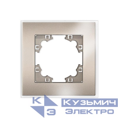 Рамка 1-м Афина стеклянная шампань UNIVersal 2278