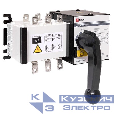 Устройство автоматического ввода резерва АВР 3п 63А 230В ТСР1 PROxima EKF ats-tsr1-63A-3p-pro