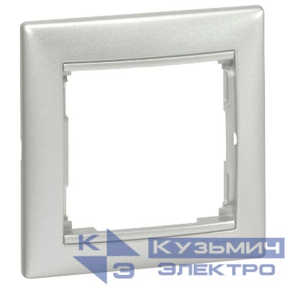 Рамка 1-м Valena алюм. Leg 770151