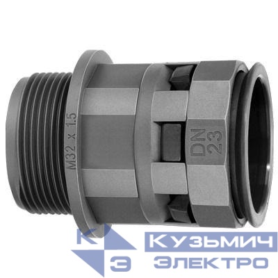 Переходник труба-коробка DN 36мм М40х1.5 полиамид черн. IP66 DKC PAM36M40N