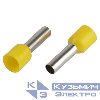 Наконечник-гильза НШвИ 6.0-12 с изолированным фланцем (уп.50шт) Эра Б0063412