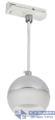 Светильник 4119 декоративный трековый подвесной GX53 хром IEK LT-UCB0-4119-GX53-1-K23