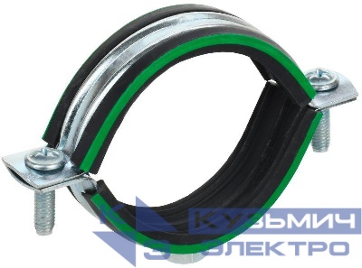 Скоба двухкомпонентная с резин. уплотн. d39-46мм метал. ELASTA IEK ET-MP40D-SK-039-02-070