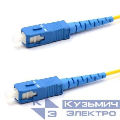 Патч-корд оптический соединительный (SM) 9/125 (OS2) SC/UPC-SC/UPC (Simplex) LSZH 1м Rexant 50-2000