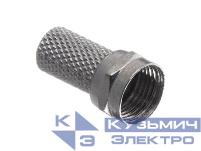 Штекер F (гайка) на RG-6/SAT-703 (цинк) (F113-55), NETKO Optima
