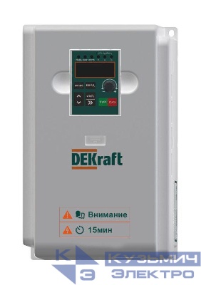 Преобразователь частоты DEKV060-7.5/11кВт 3 фазы 380В с торм. модулем DEKraft DEKV060G7R5P011T4B