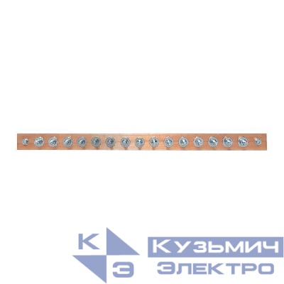 Шина заземляющая главная с изоляторами на 15 подключений ГЗШ-15 Сu EKF gc-e2015