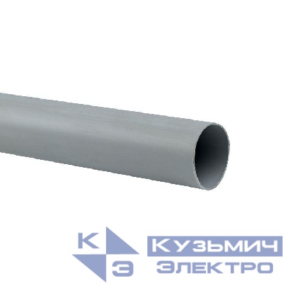 Труба гладкая ПВХ жесткая d40мм сер. (дл.3м) PROxima EKF trg-40-3n