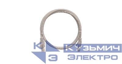 Шнур коммутационный кат.5E (класс D) U/UTP 4 пары 24 AWG (7х0.205мм) 100МГц 2хRJ45 (8P8C) T568B заливной с защитой защелки мж BC чистая медь PVC нг(А) 2м сер. NIKOMAX NMC-PC4UD55B-020-GY