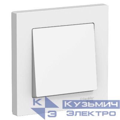 Выключатель 1-кл. СП AtlasDesign 10А IP20 (сх. 1) 10AX в сборе бел. SE ATN000112