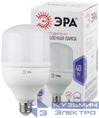 Лампа светодиодная высокомощная STD LED POWER T120-40W-6500-E27 40Вт T120 колокол 6500К холод. бел. E27 3200лм Эра Б0027006
